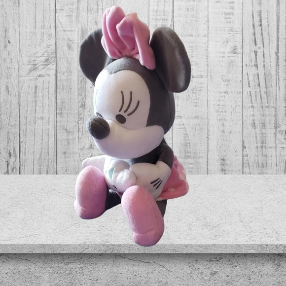 Disney minnie mouse plush for baby pink&gray - Picture 2 of 6